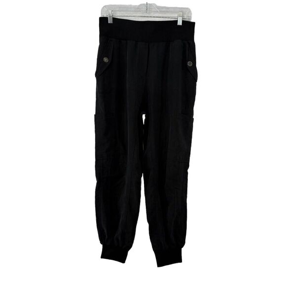 Maeve Anthropologie Womens Black Cicerone Cargo Utility Joggers Pants Size Small - Picture 3 of 10
